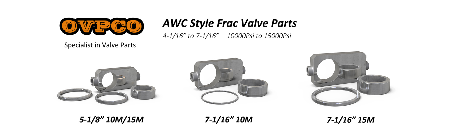 AWC Frac Valve Parts